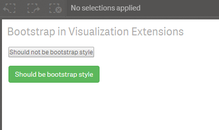 Bootstrap within Qlik Sense without clashes